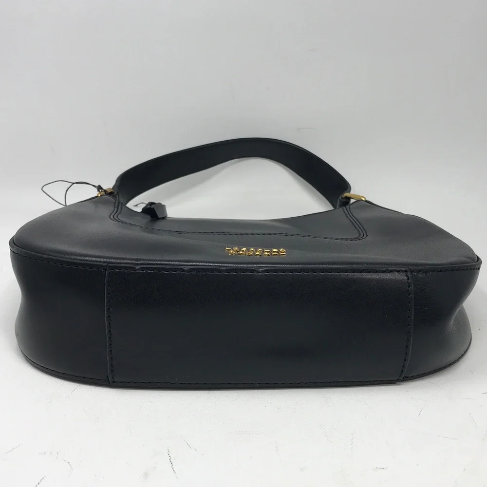 Loeffler Randall Greta Leather Shoulder Bag, Size M - Black/Gold Women's - Picture 14 of 16